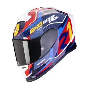 SCORPION EXO-R1 EVO AIR COOP BLUE RED YELLOW