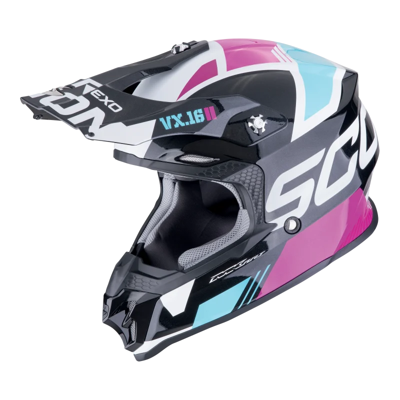 ΚΡΑΝΟΣ ΜΗΧΑΝΗΣ OFF ROAD SCORPION VX-16 EVO AIR ANALOG METAL BLACK BLUE PINK