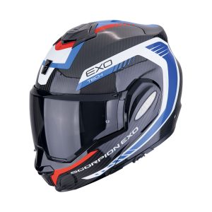 ΚΡΑΝΟΣ-ΜΗΧΑΝΗΣ-SCORPION-EXO-TECH-EVO-CARBON-COSY-BLACK-BLUE-RED